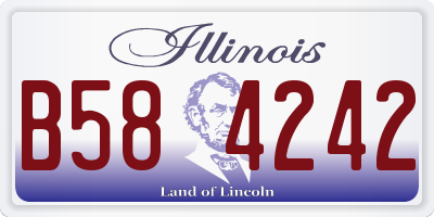 IL license plate B584242