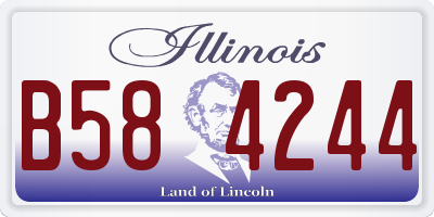 IL license plate B584244