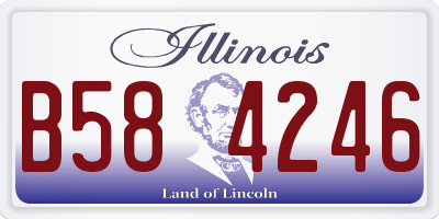 IL license plate B584246