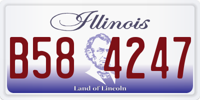 IL license plate B584247
