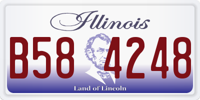 IL license plate B584248