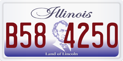 IL license plate B584250