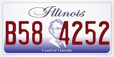 IL license plate B584252