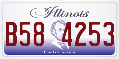 IL license plate B584253