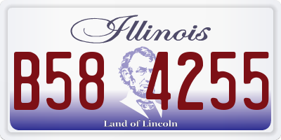 IL license plate B584255