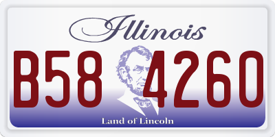 IL license plate B584260