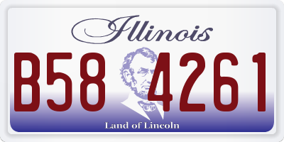 IL license plate B584261