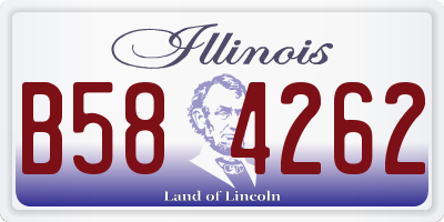 IL license plate B584262