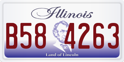 IL license plate B584263