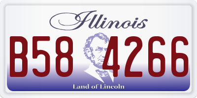 IL license plate B584266