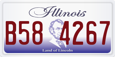 IL license plate B584267
