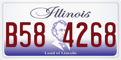 IL license plate B584268