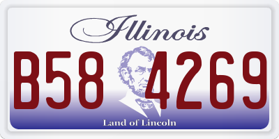 IL license plate B584269