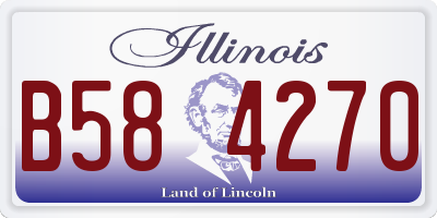 IL license plate B584270