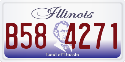 IL license plate B584271