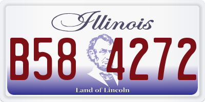 IL license plate B584272