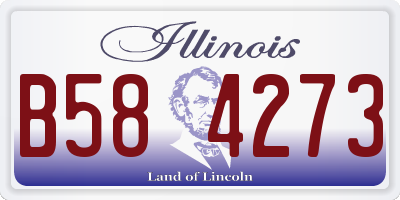 IL license plate B584273