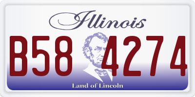 IL license plate B584274
