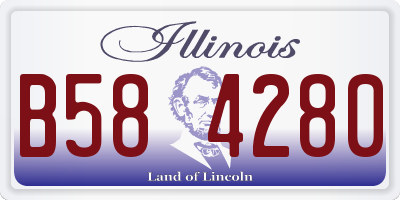 IL license plate B584280