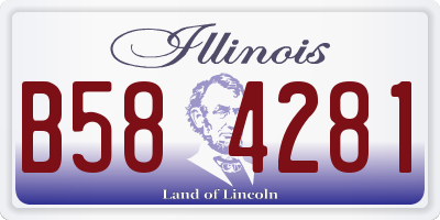 IL license plate B584281
