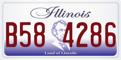IL license plate B584286