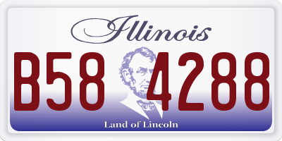 IL license plate B584288