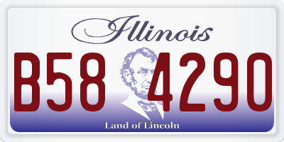 IL license plate B584290