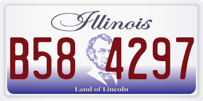 IL license plate B584297