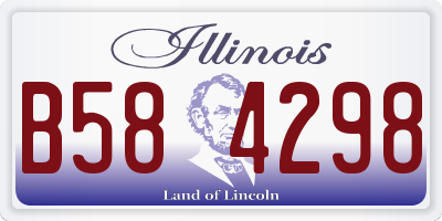 IL license plate B584298