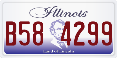 IL license plate B584299