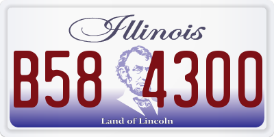 IL license plate B584300