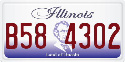 IL license plate B584302
