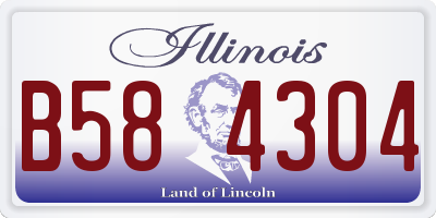 IL license plate B584304