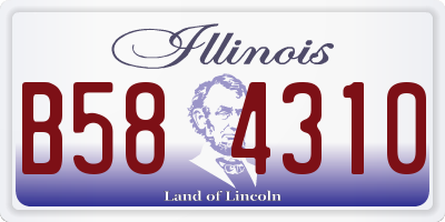 IL license plate B584310