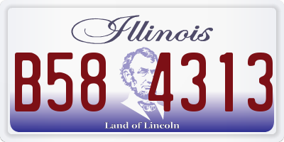 IL license plate B584313