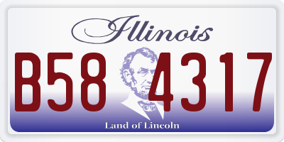IL license plate B584317