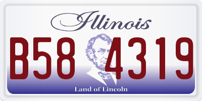 IL license plate B584319