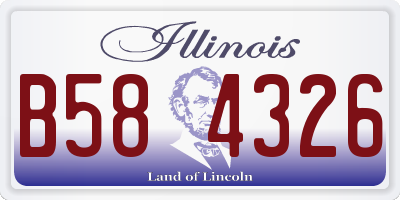 IL license plate B584326