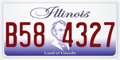 IL license plate B584327