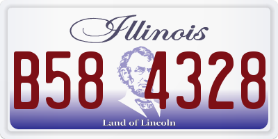 IL license plate B584328