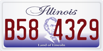 IL license plate B584329