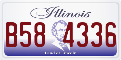 IL license plate B584336