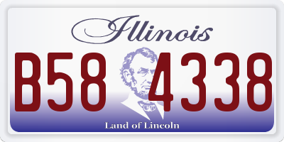 IL license plate B584338