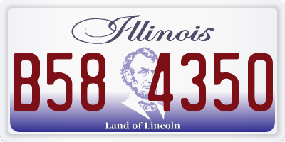 IL license plate B584350