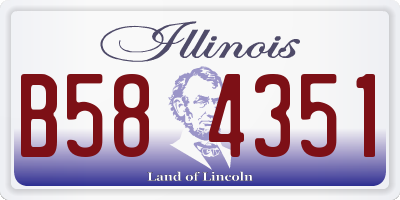IL license plate B584351