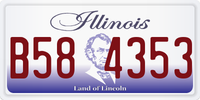 IL license plate B584353