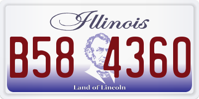 IL license plate B584360