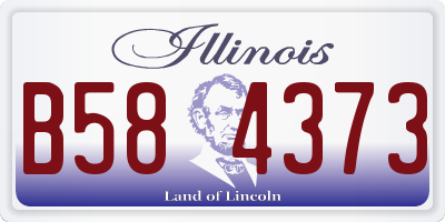 IL license plate B584373