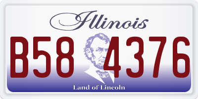 IL license plate B584376