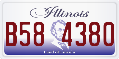 IL license plate B584380